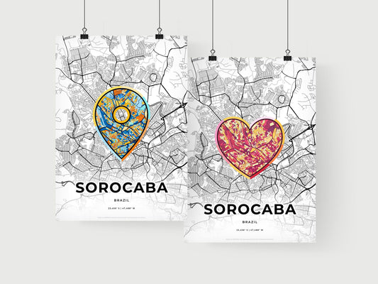 Sorocaba Brazil art print for couples