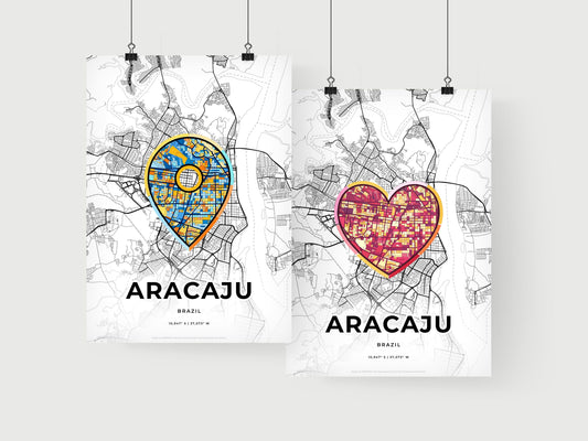 Aracaju Brazil art print for couples