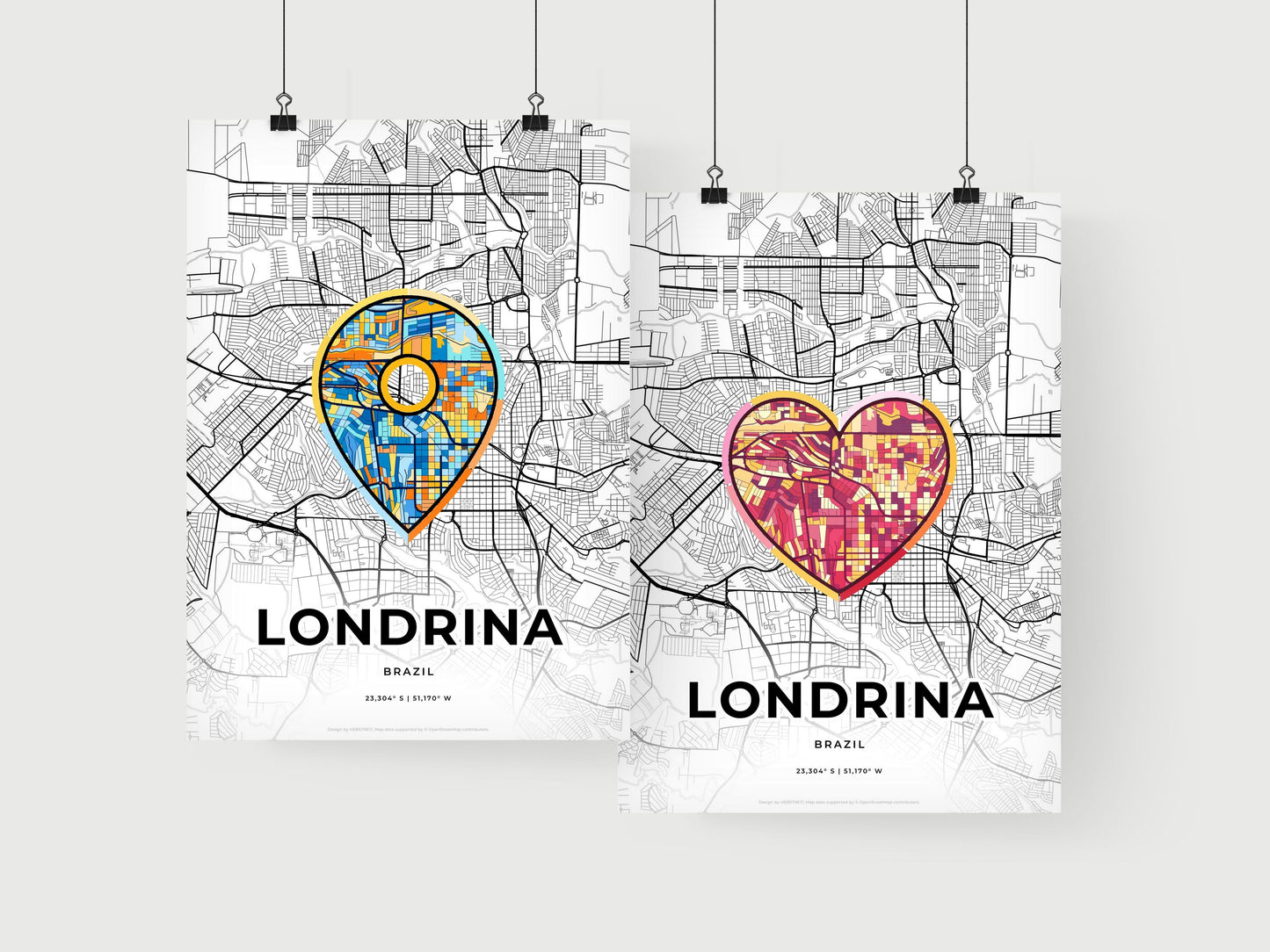 Londrina Brazil art print for couples