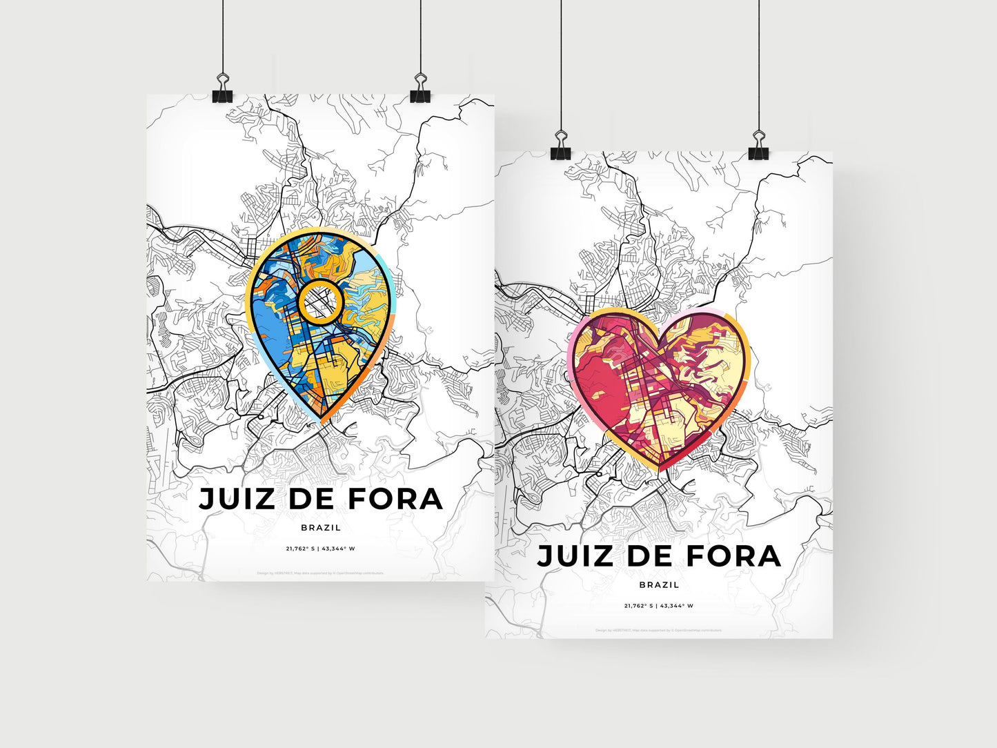Juiz De Fora Brazil art print for couples