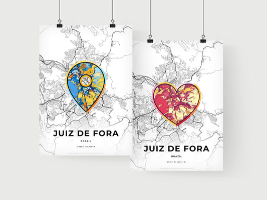 Juiz De Fora Brazil art print for couples