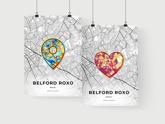Belford Roxo Brazil art print for couples
