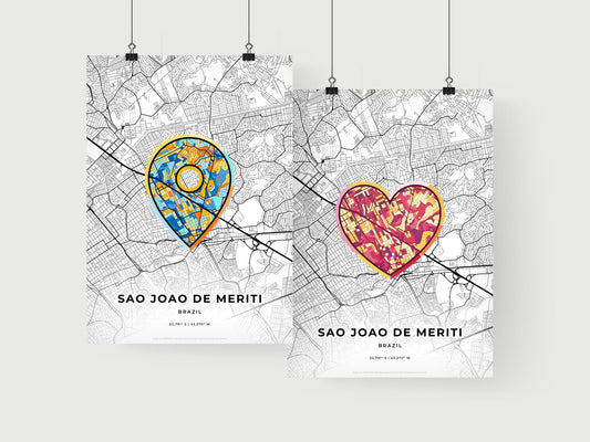 Sao Joao De Meriti Brazil art print for couples