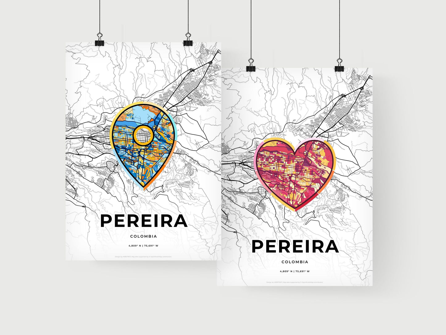Pereira Colombia art print for couples