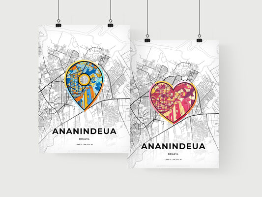 Ananindeua Brazil art print for couples