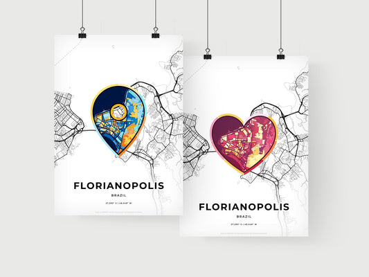 Florianopolis Brazil art print for couples