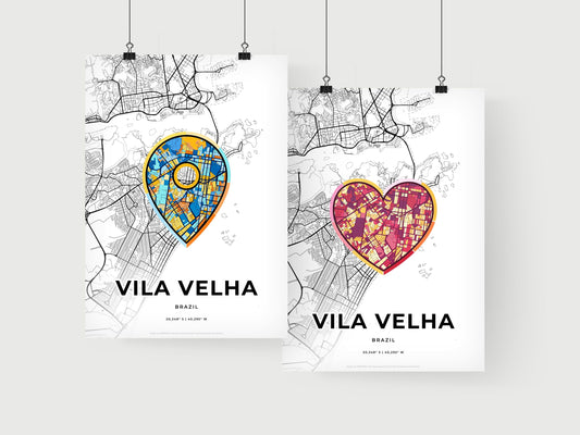 Vila Velha Brazil art print for couples