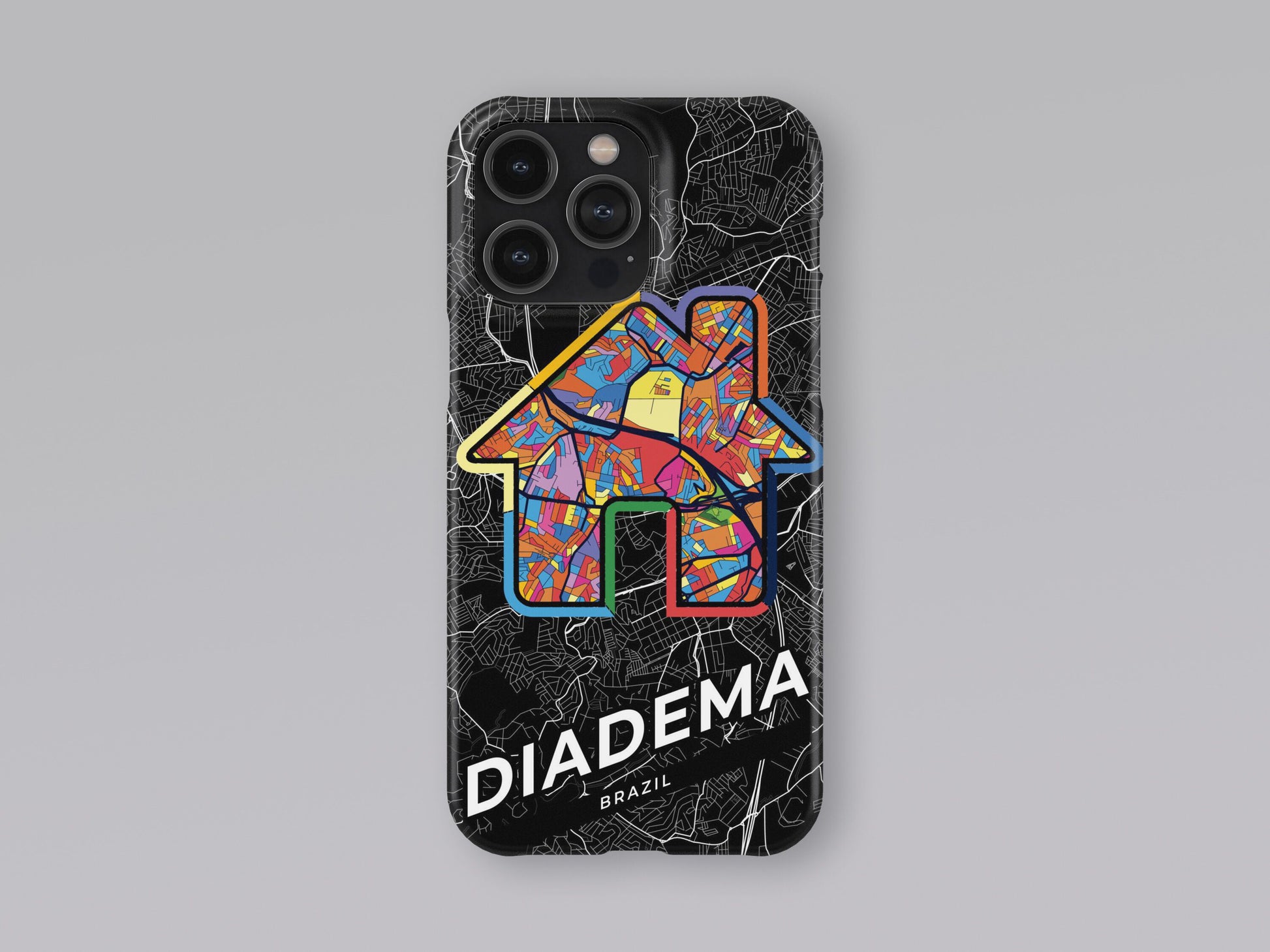 Diadema Brazil slim phone case with colorful icon. Birthday, wedding or housewarming gift. Couple match cases. 3