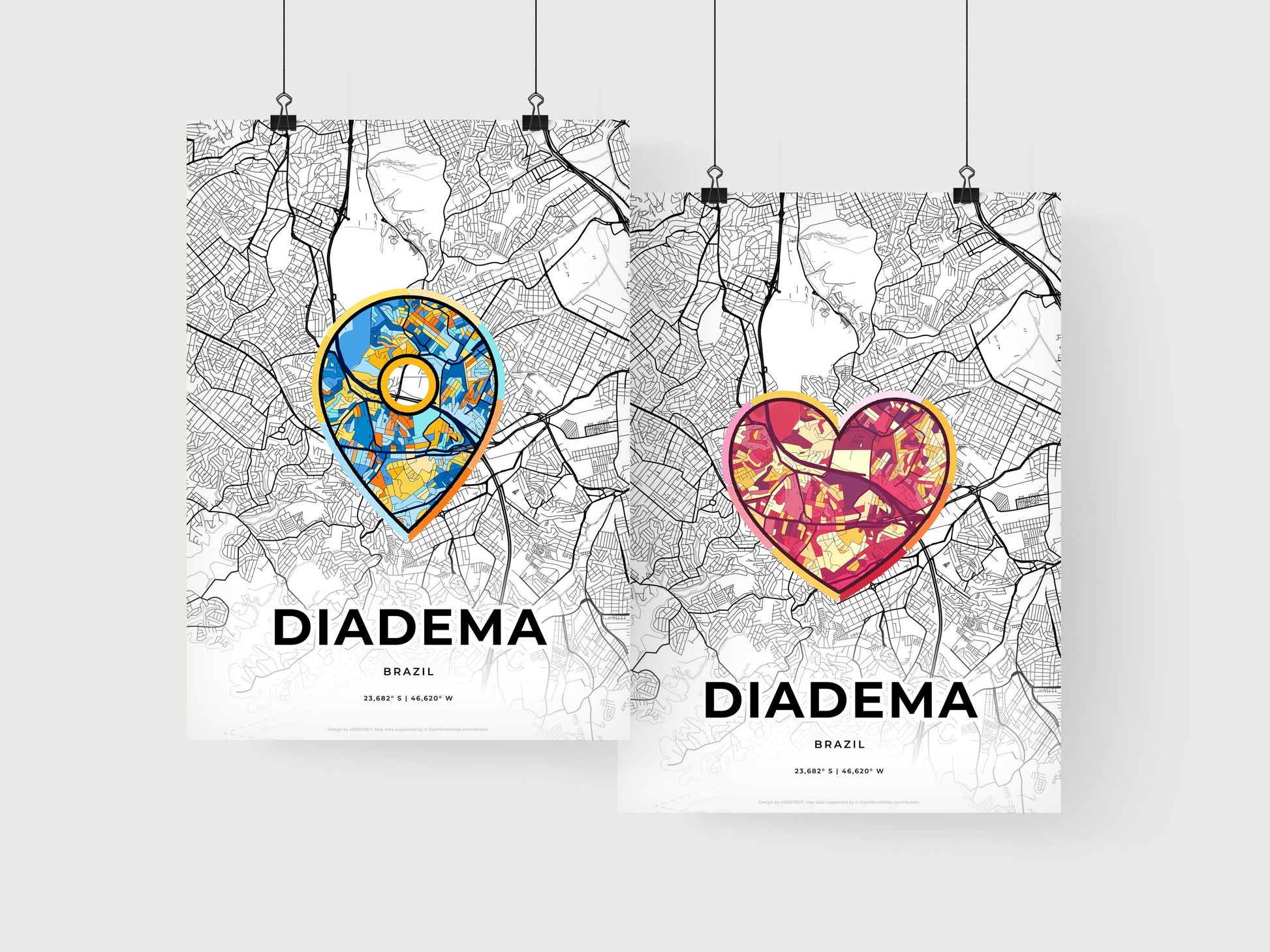 Diadema Brazil art print for couples