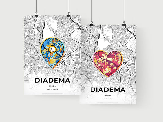 Diadema Brazil art print for couples