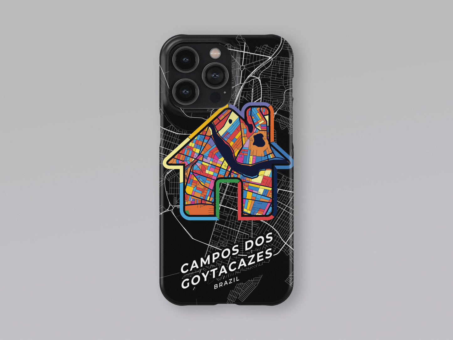 Campos Dos Goytacazes Brazil slim phone case with colorful icon. Birthday, wedding or housewarming gift. Couple match cases. 3
