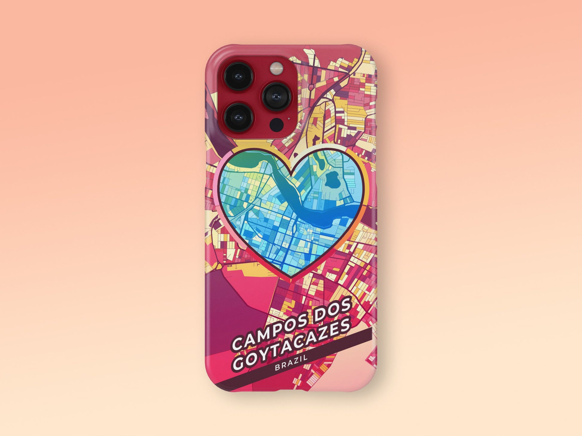 Campos Dos Goytacazes Brazil slim phone case with colorful icon. Birthday, wedding or housewarming gift. Couple match cases. 2
