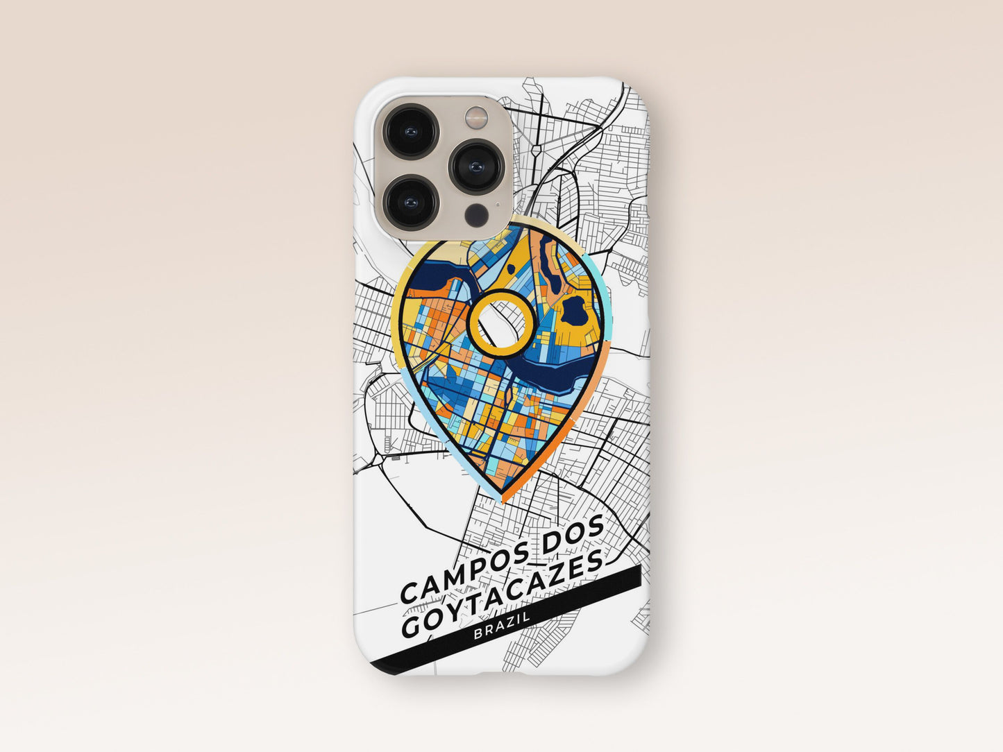 Campos Dos Goytacazes Brazil slim phone case with colorful icon. Birthday, wedding or housewarming gift. Couple match cases. 1
