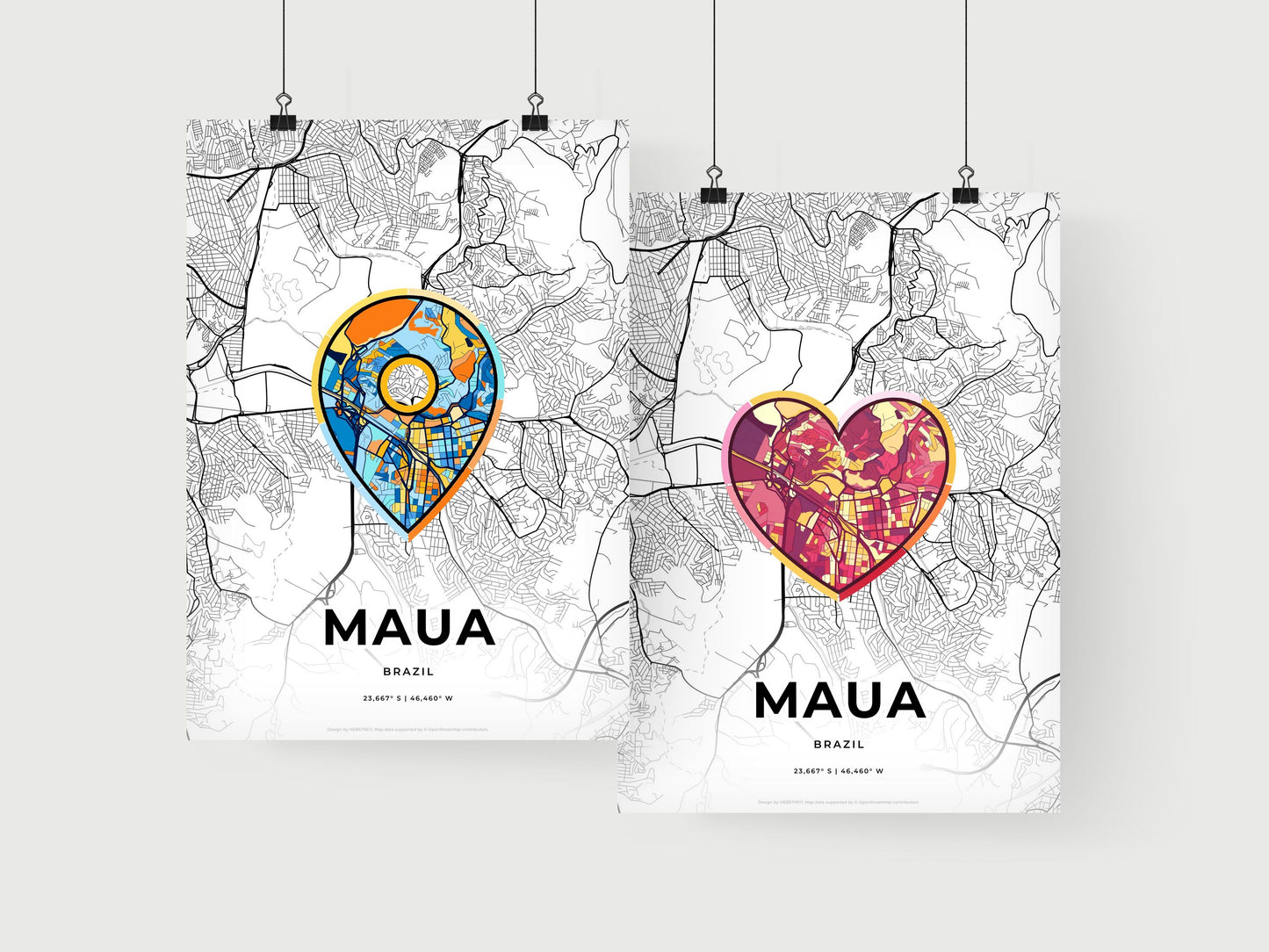 Maua Brazil art print for couples