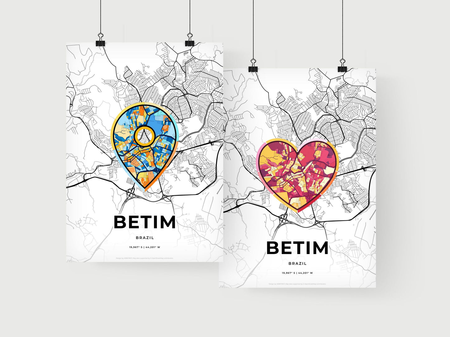 Betim Brazil art print for couples