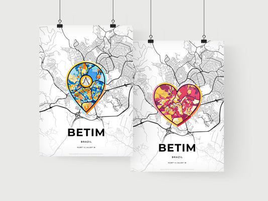 Betim Brazil art print for couples