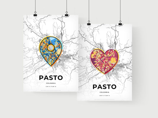 Pasto Colombia art print for couples