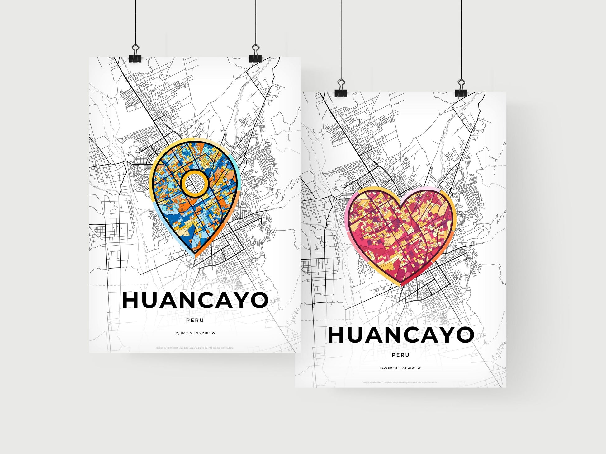 Huancayo Peru art print for couples