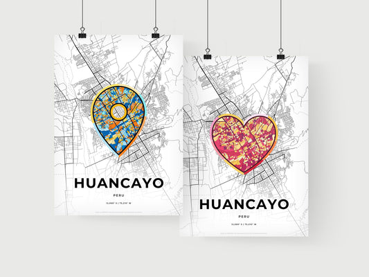 Huancayo Peru art print for couples