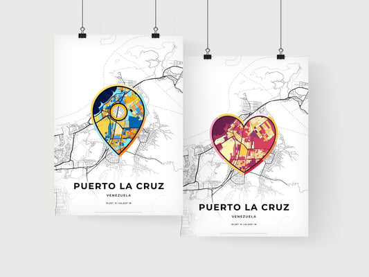 Puerto La Cruz Venezuela art print for couples