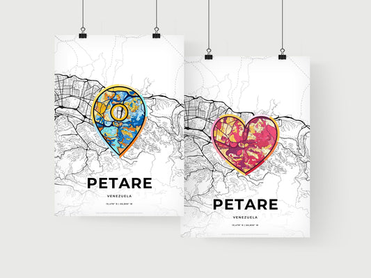 Petare Venezuela art print for couples