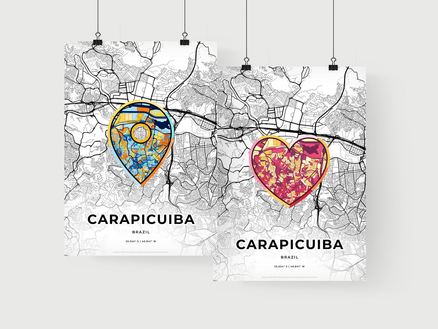 Carapicuiba Brazil art print for couples