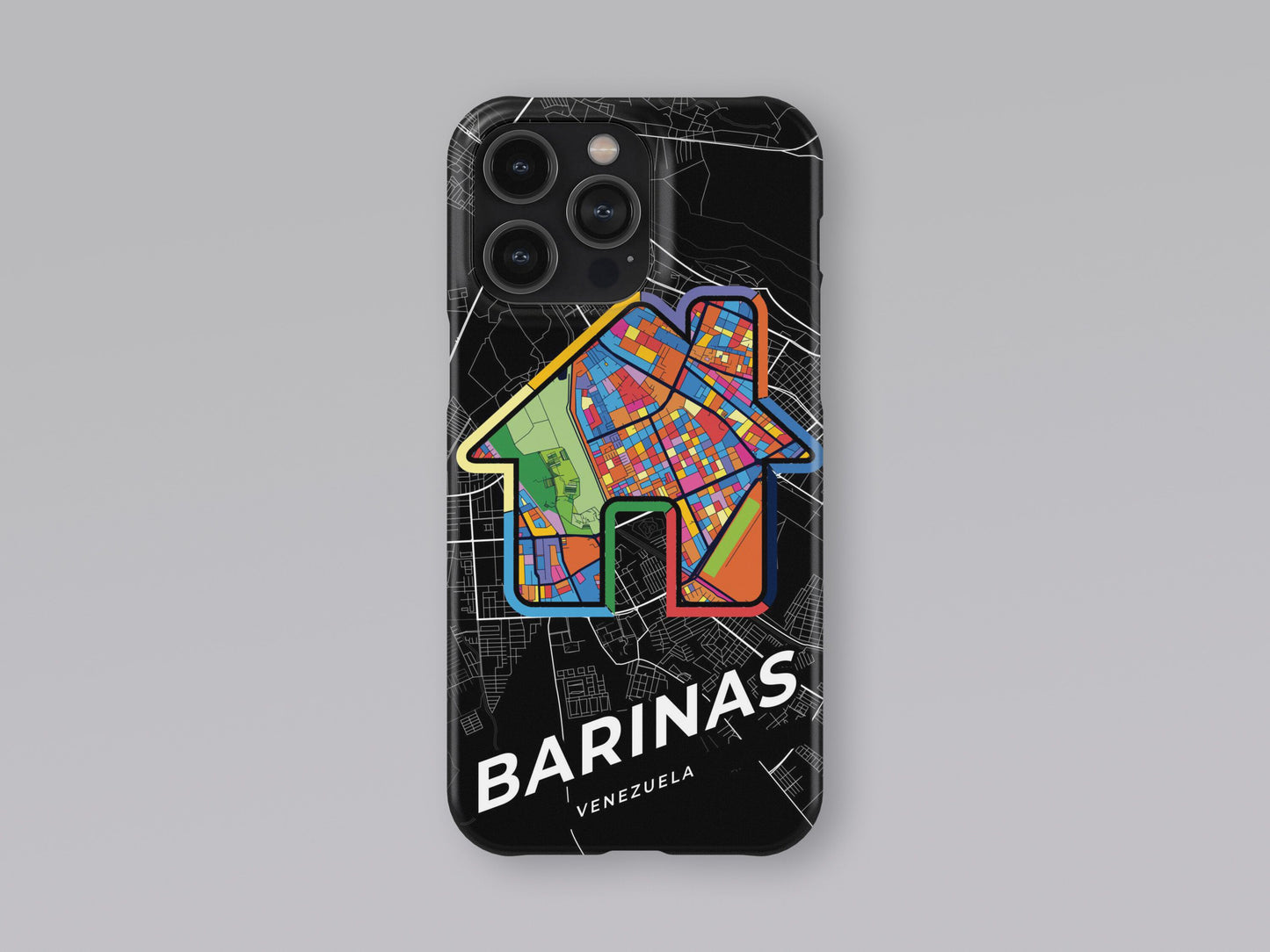 Barinas Venezuela slim phone case with colorful icon. Birthday, wedding or housewarming gift. Couple match cases. 3