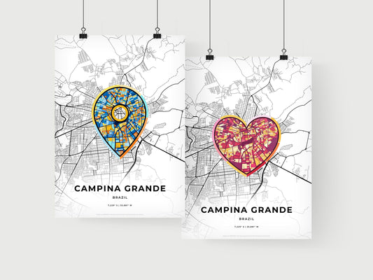 Campina Grande Brazil art print for couples