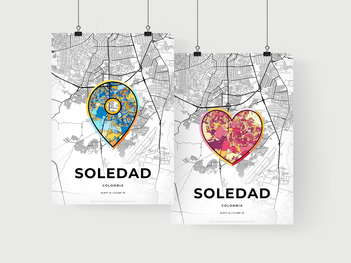 Soledad Colombia art print for couples