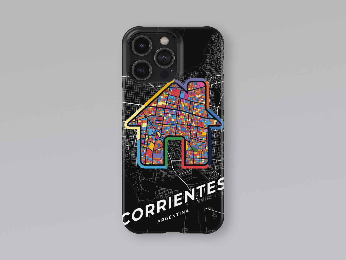Corrientes Argentina slim phone case with colorful icon. Birthday, wedding or housewarming gift. Couple match cases. 3