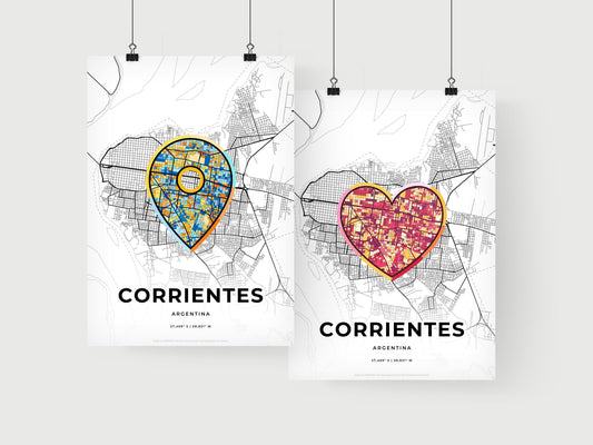 Corrientes Argentina art print for couples