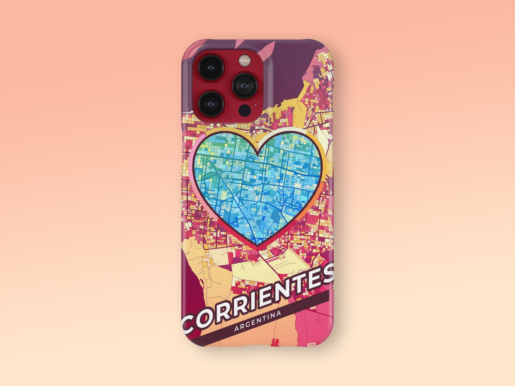 Corrientes Argentina slim phone case with colorful icon. Birthday, wedding or housewarming gift. Couple match cases. 2
