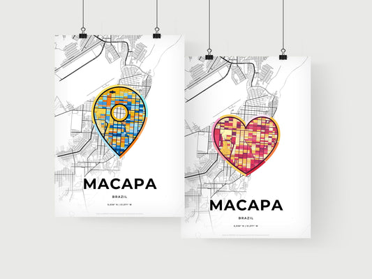 Macapa Brazil art print for couples