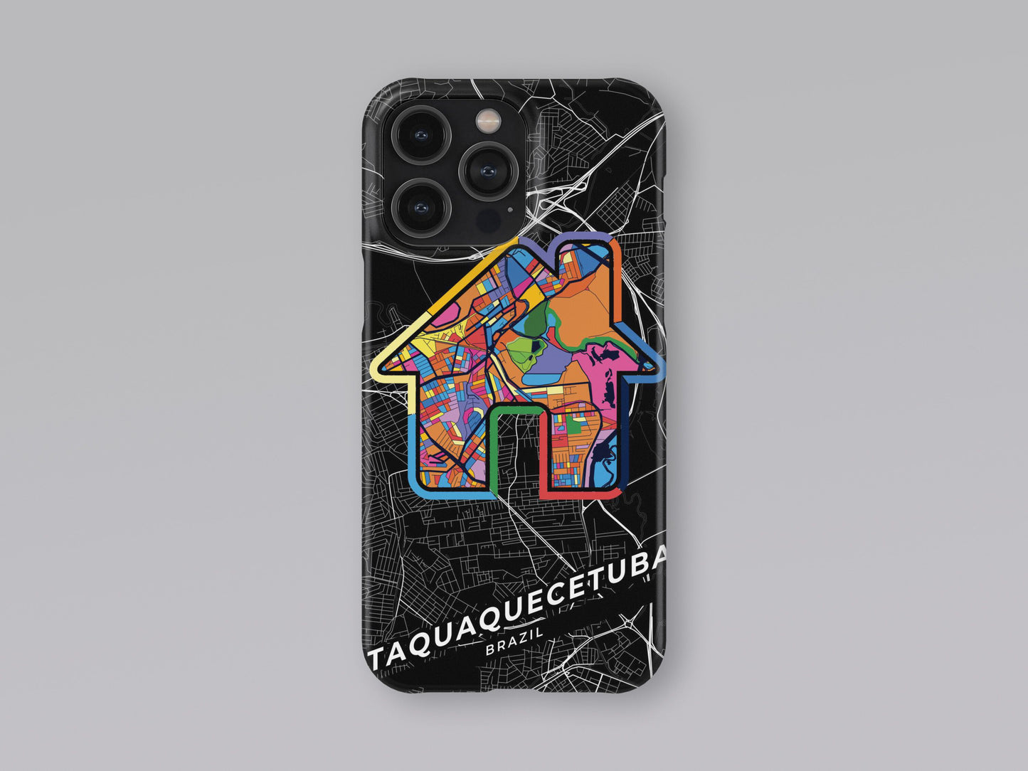 Itaquaquecetuba Brazil slim phone case with colorful icon. Birthday, wedding or housewarming gift. Couple match cases. 3