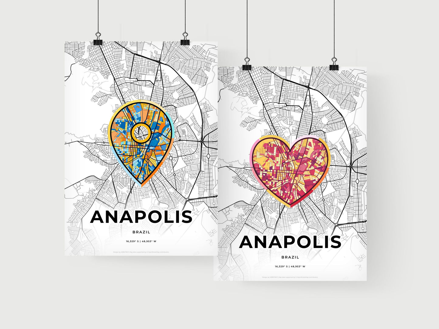 Anapolis Brazil art print for couples