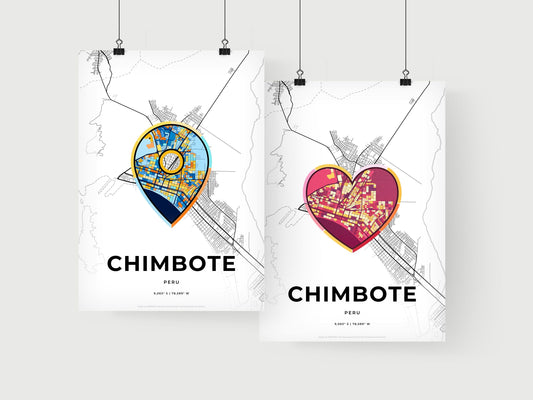 Chimbote Peru art print for couples