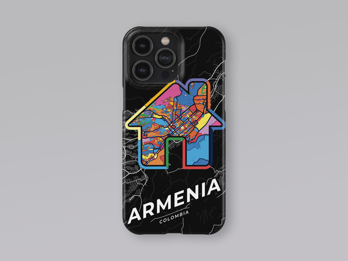 Armenia Colombia slim phone case with colorful icon. Birthday, wedding or housewarming gift. Couple match cases. 3