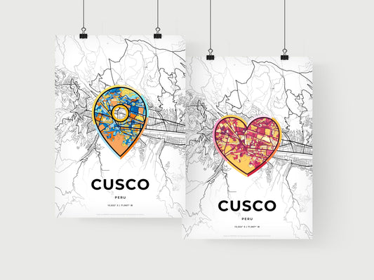 Cusco Peru art print for couples