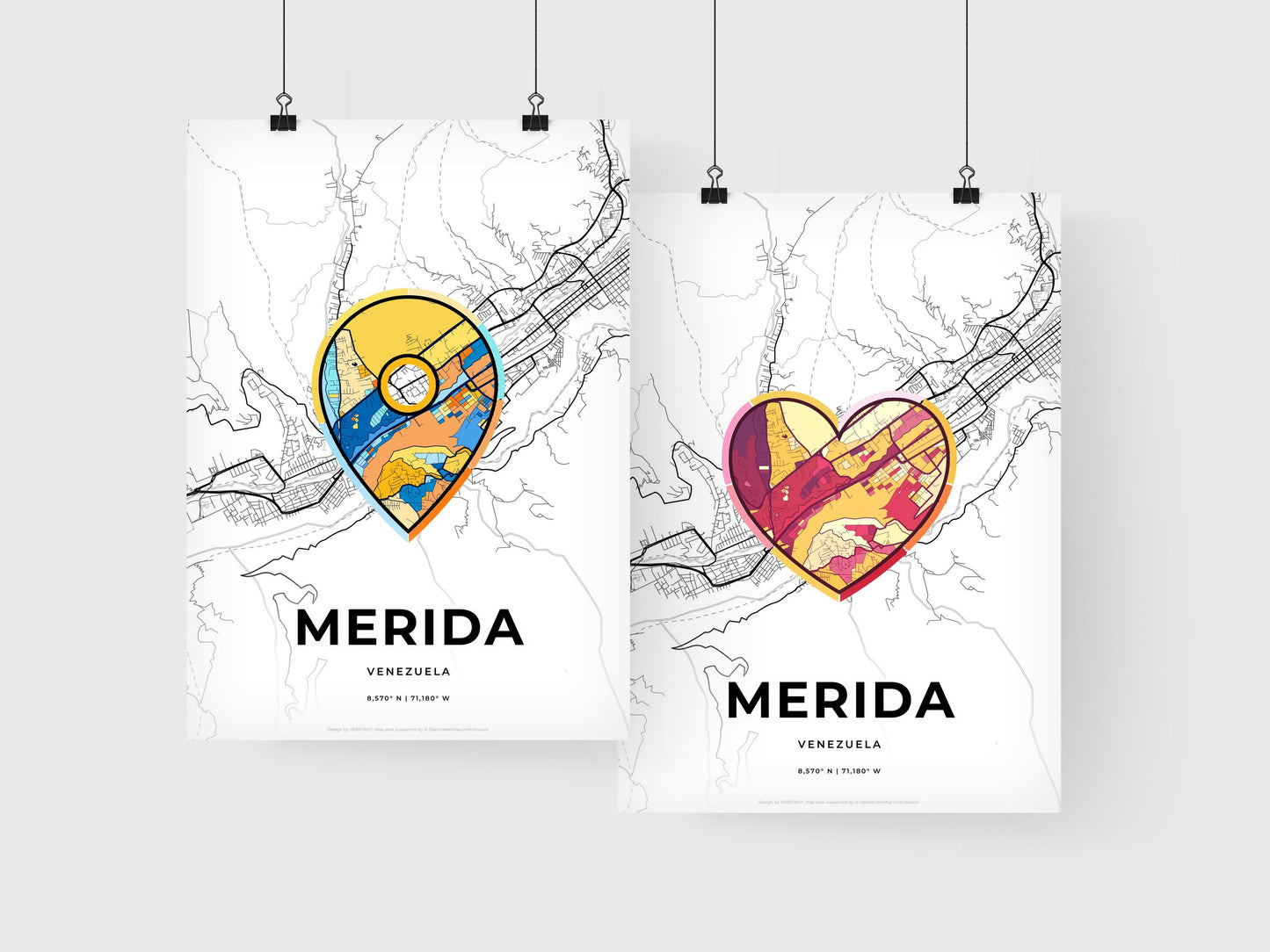 Merida Venezuela art print for couples