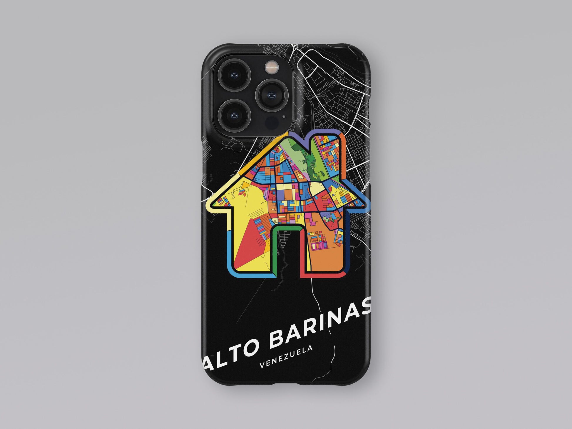 Alto Barinas Venezuela slim phone case with colorful icon. Birthday, wedding or housewarming gift. Couple match cases. 3