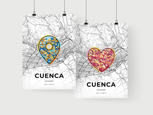 Cuenca Ecuador art print for couples