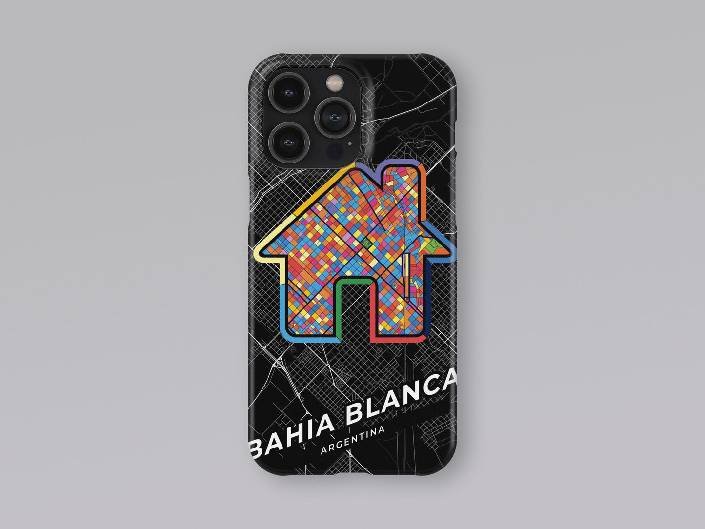Bahia Blanca Argentina slim phone case with colorful icon. Birthday, wedding or housewarming gift. Couple match cases. 3