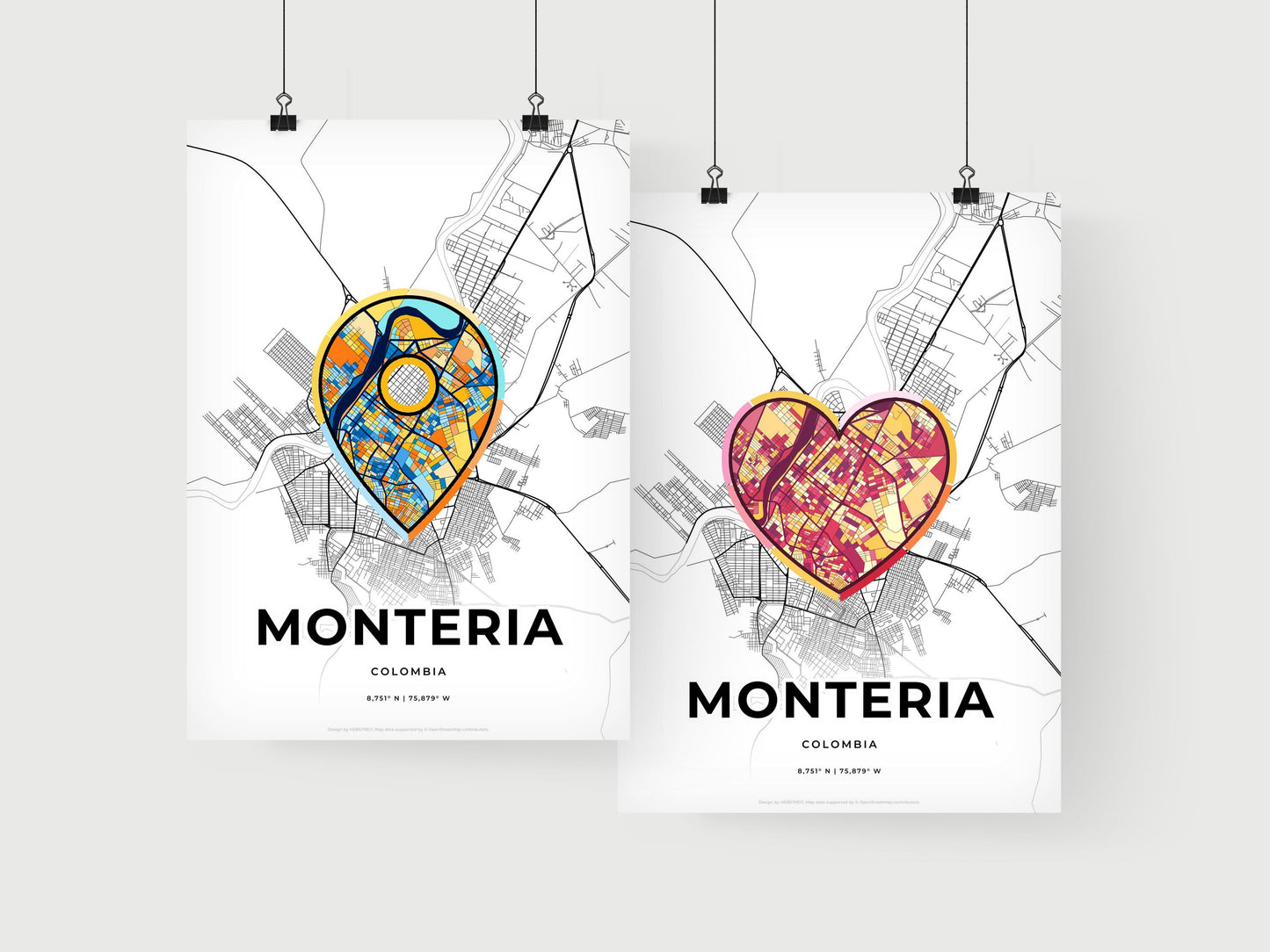 Monteria Colombia art print for couples