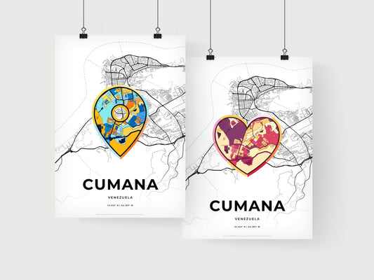 Cumana Venezuela art print for couples