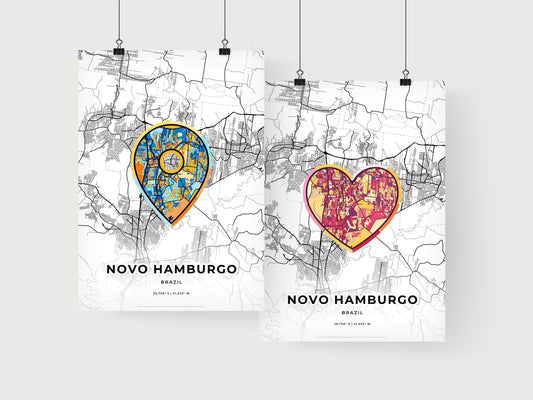 Novo Hamburgo Brazil art print for couples