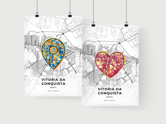 Vitoria Da Conquista Brazil art print for couples
