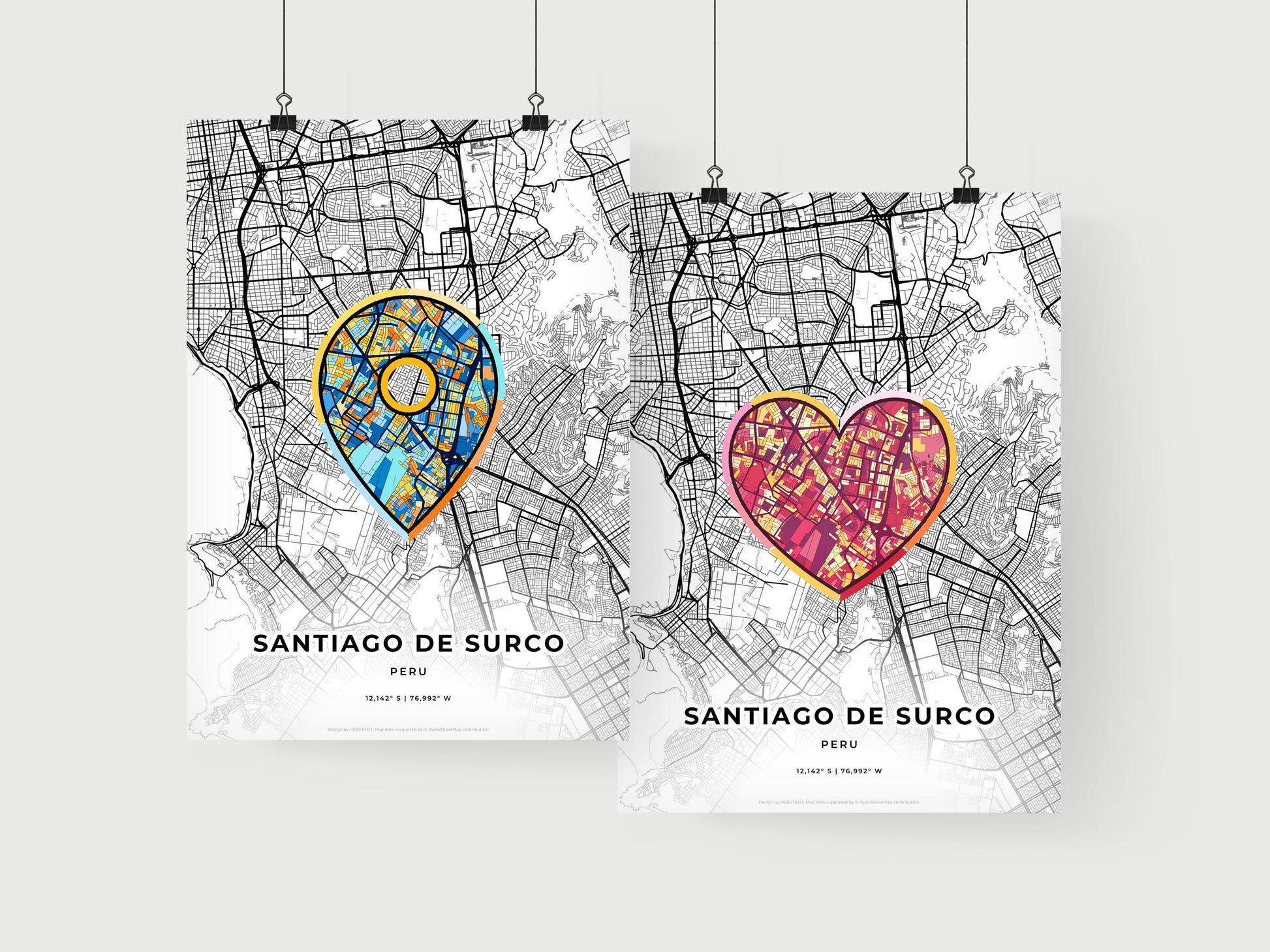 Santiago De Surco Peru art print for couples