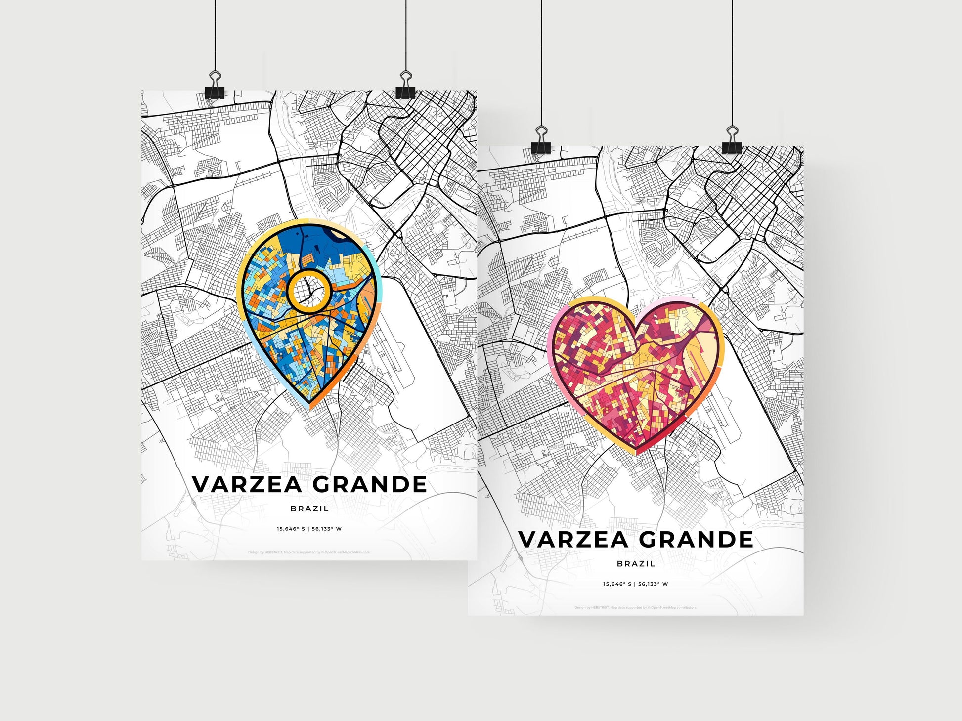 Varzea Grande Brazil art print for couples