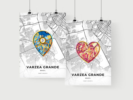Varzea Grande Brazil art print for couples