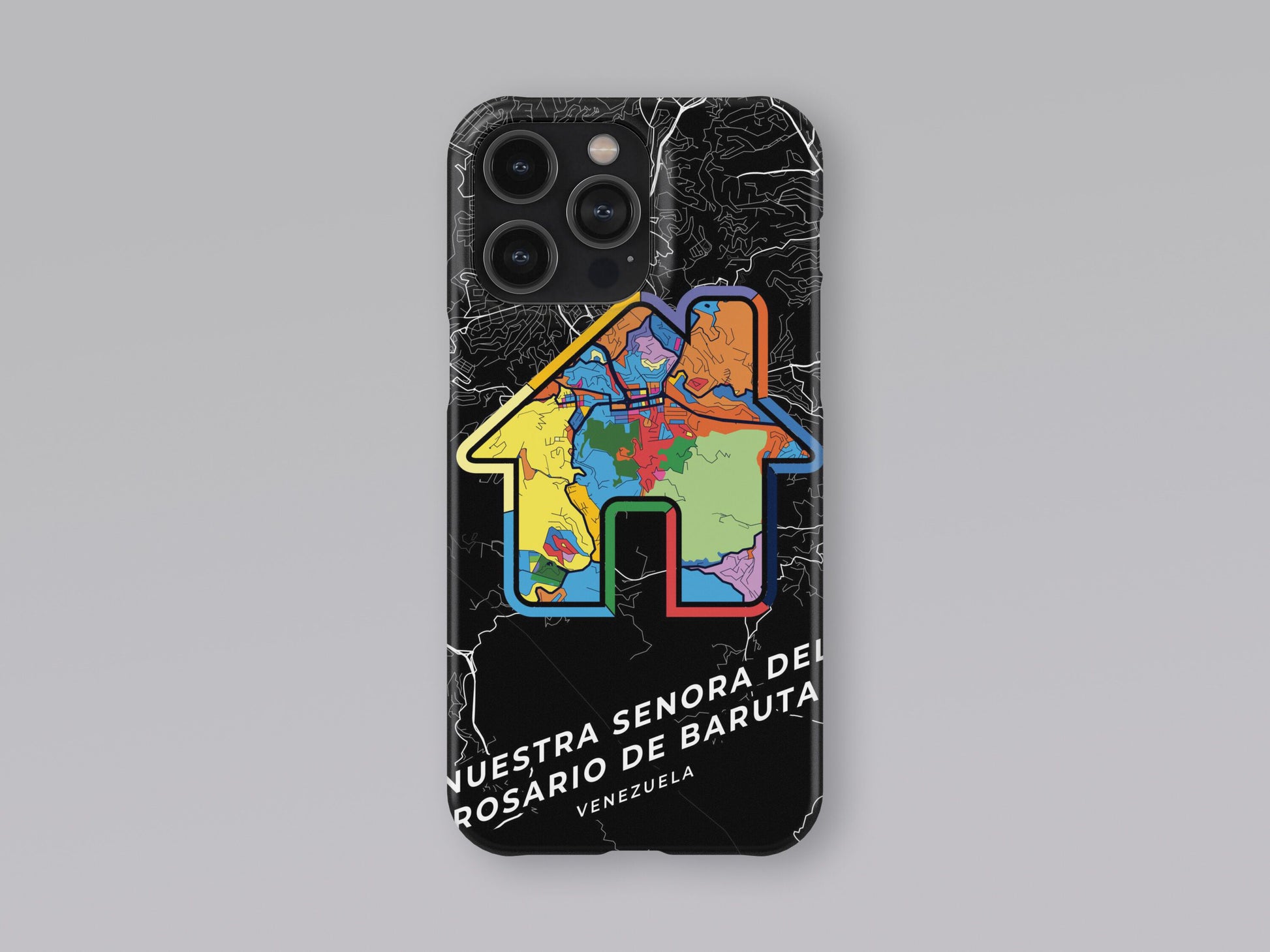 Nuestra Senora Del Rosario De Baruta Venezuela slim phone case with colorful icon 3